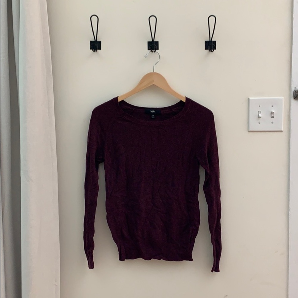 Maroon pullover sweater